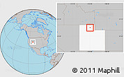 Gray Location Map of ZIP code 84324, highlighted state