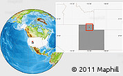 Physical Location Map of ZIP code 84324, highlighted country, highlighted state