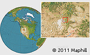 Satellite Location Map of ZIP code 84324