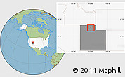 Savanna Style Location Map of ZIP code 84324, highlighted country, highlighted state