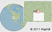 Savanna Style Location Map of ZIP code 84324, highlighted county, highlighted state, hill shading