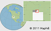 Savanna Style Location Map of ZIP code 84324, highlighted county, highlighted state