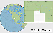 Savanna Style Location Map of ZIP code 84324, highlighted state