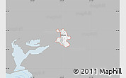 Gray Map of ZIP code 84324, single color outside