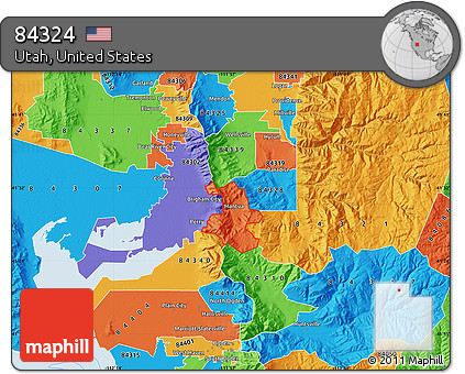 Political Map of ZIP Code 84324