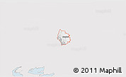 Silver Style 3D Map of ZIP code 84325, single color outside