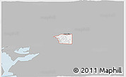 Gray 3D Map of ZIP code 84328, single color outside