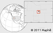 Blank Location Map of ZIP code 84328, highlighted country, highlighted county