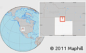 Gray Location Map of ZIP code 84328, highlighted state