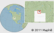Savanna Style Location Map of ZIP code 84328, highlighted county, highlighted state, hill shading
