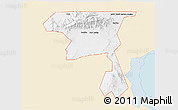 Classic Style 3D Map of ZIP code 84329, single color outside