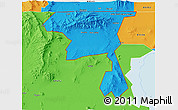 Political 3D Map of ZIP code 84329
