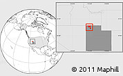 Blank Location Map of ZIP code 84329, highlighted country, highlighted state
