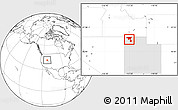 Blank Location Map of ZIP code 84329, highlighted state