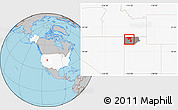 Gray Location Map of ZIP code 84329, highlighted country, highlighted county