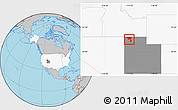 Gray Location Map of ZIP code 84329, highlighted country, highlighted state