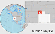 Gray Location Map of ZIP code 84329, highlighted state