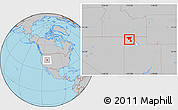 Gray Location Map of ZIP code 84329