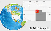Physical Location Map of ZIP code 84329, highlighted country, highlighted state