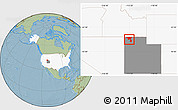 Savanna Style Location Map of ZIP code 84329, highlighted country, highlighted state, hill shading