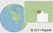 Savanna Style Location Map of ZIP code 84329, highlighted county, highlighted state