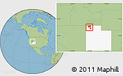 Savanna Style Location Map of ZIP code 84329, highlighted state