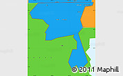 Political Simple Map of ZIP code 84329