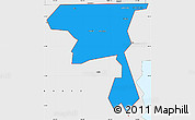 Political Simple Map of ZIP code 84329, single color outside, borders and labels