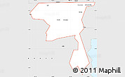 Silver Style Simple Map of ZIP code 84329