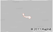 Gray 3D Map of ZIP code 84330, single color outside