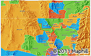 Political 3D Map of ZIP code 84330