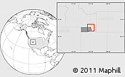Blank Location Map of ZIP code 84330, highlighted country, highlighted county
