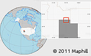 Gray Location Map of ZIP code 84330, highlighted country, highlighted state