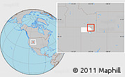 Gray Location Map of ZIP code 84330, highlighted county