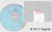 Gray Location Map of ZIP code 84330, highlighted state