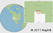 Savanna Style Location Map of ZIP code 84330, highlighted state