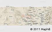 Shaded Relief Panoramic Map of ZIP code 84330
