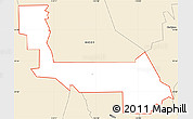 Classic Style Simple Map of ZIP code 84330