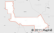 Silver Style Simple Map of ZIP code 84330