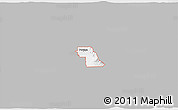 Gray 3D Map of ZIP code 84331, single color outside