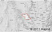 Silver Style 3D Map of ZIP code 84331