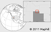 Blank Location Map of ZIP code 84331, highlighted country, highlighted state