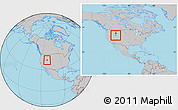 Gray Location Map of ZIP code 84331, within the entire country