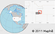 Gray Location Map of ZIP code 84331, highlighted country, highlighted county
