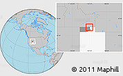 Gray Location Map of ZIP code 84331, highlighted county, highlighted state