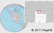 Gray Location Map of ZIP code 84331, highlighted state