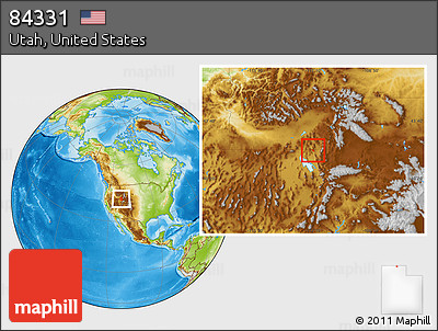 Physical Location Map of ZIP Code 84331