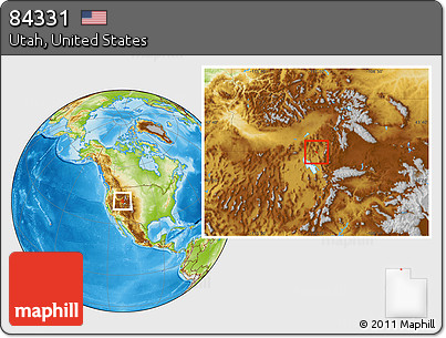 Physical Location Map of ZIP Code 84331