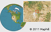 Satellite Location Map of ZIP code 84331