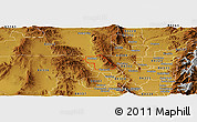 Physical Panoramic Map of ZIP code 84331